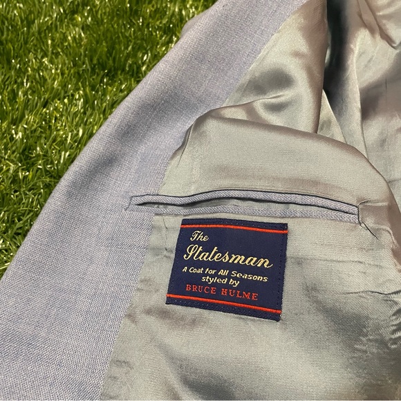 Vintage The Statesman Bruce Hulme Mens Sport Coat Size Large - Picture 2 of 3